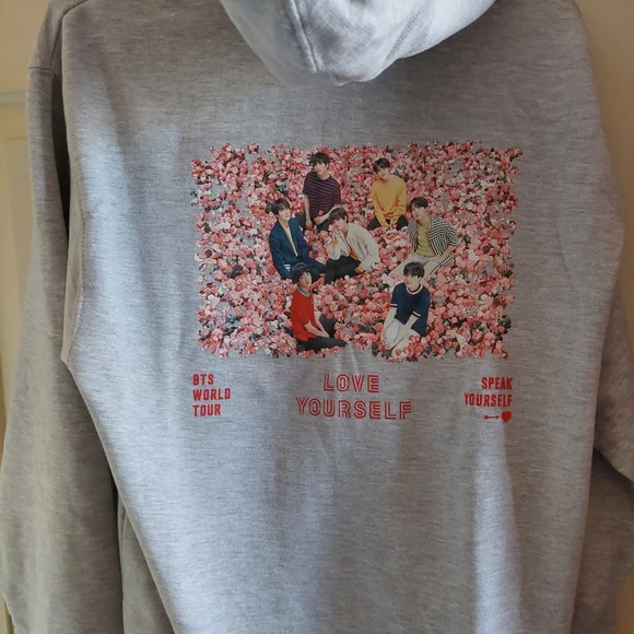 Tops Bts Loveself Speak Yourself Official Tour Merch Hoodie